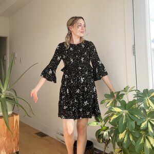 Long Sleeve Mini Star Dress